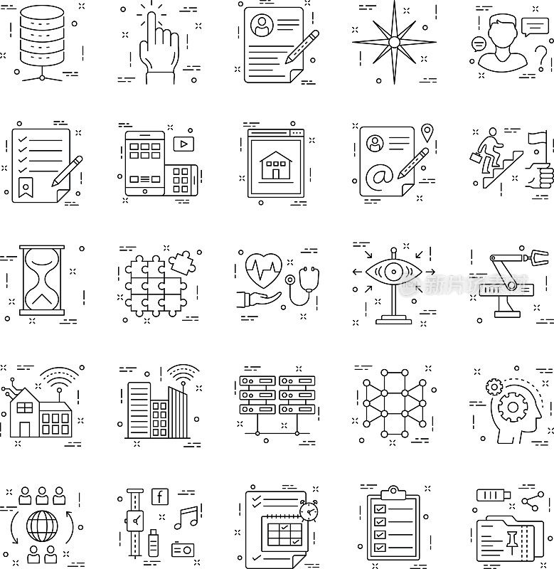 Line Icons With Detail 22